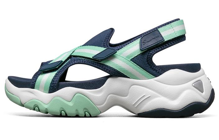 (Women) Skechers D'LITES 3.0 'Blue Multicolor Magic Tape' 57357-NVMT