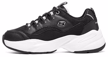 (Women) Skechers D'Lites 3.0 'Cousin Black White' 8730010-BLK (Women) Skechers D'Lites 3.0 'Cousin Black White' 8730010-BLK