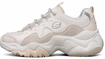 (Women) Skechers D'Lites 3.0 Low Chunky Shoes White 88888427-OFWT (Women) Skechers D'Lites 3.0 Low Chunky Shoes White 88888427-OFWT