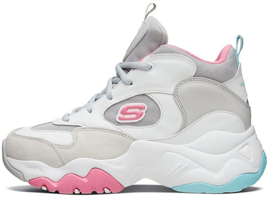 (Women) Skechers D'lites 3.0 Low-Top Running Shoes Grey/Blue/Pink 88888378-GYMT Buy (Women) Skechers D'lites 3.0 Low-Top Running Shoes Grey/Blue/Pink 88888378-GYMT