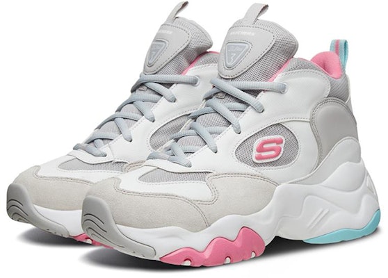 (Women) Skechers D'lites 3.0 Low-Top Running Shoes Grey/Blue/Pink 88888378-GYMT Lookbook (Women) Skechers D'lites 3.0 Low-Top Running Shoes Grey/Blue/Pink 88888378-GYMT