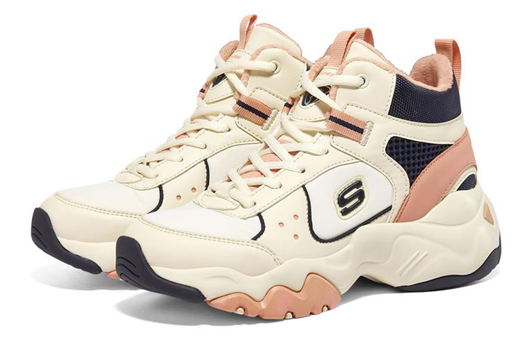 Lookbook (W) スケッチャーズ D'Lites 3.0 クリームホワイト/ブルー 167266-NTNV