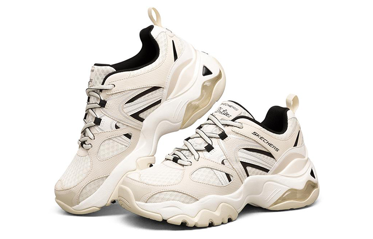 (W) Skechers D'Lites 3.0 Air Low Running Shoes White 圖 3