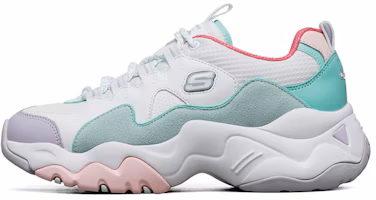 (Women) Skechers D lites 3.0 Pink/Green 149105-WMNT (Women) Skechers D lites 3.0 Pink/Green 149105-WMNT