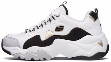 (Women) Skechers D'lites 3.0 Running Shoes White/Black/Gold 88888374-WGD (Women) Skechers D'lites 3.0 Running Shoes White/Black/Gold 88888374-WGD