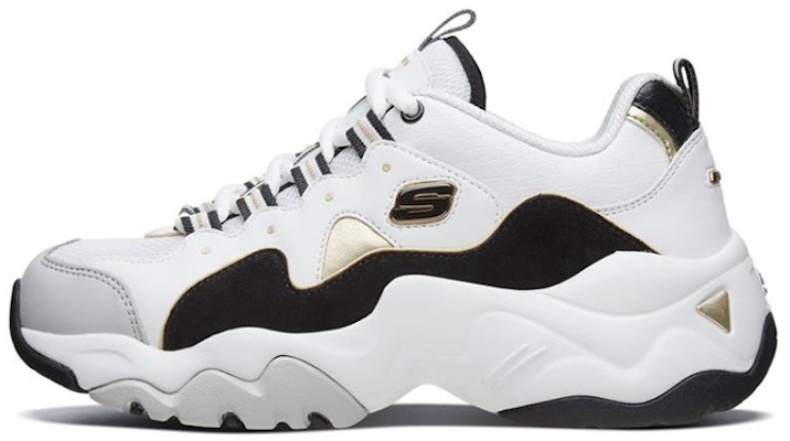 (Women) Skechers D'lites 3.0 Running Shoes White/Black/Gold 88888374-WGD Buy (Women) Skechers D'lites 3.0 Running Shoes White/Black/Gold 88888374-WGD