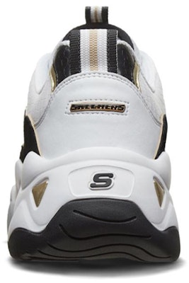 Skechers D'LITES 3.0 復古 低幫 運動休閒鞋 女款 白黑金 Shop Skechers D'LITES 3.0 復古 低幫 運動休閒鞋 女款 白黑金