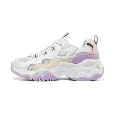 (W) Skechers D'Lites 3.0 low running Shoes White/Purple