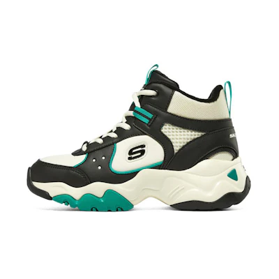 (W) Skechers D'Lites 3.0 'Black Green White'