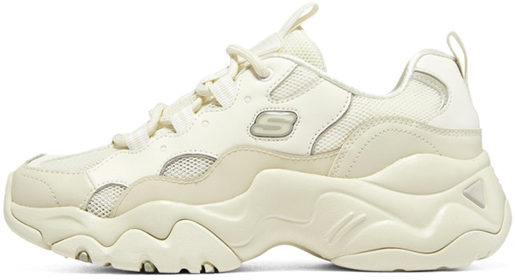 (Women) Skechers DLites 3.0 'White Beige' 896008-NAT Buy (Women) Skechers DLites 3.0 'White Beige' 896008-NAT