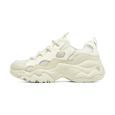 (W) Skechers DLites 3.0 'White Beige'