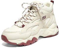 (W) Skechers D'lites 3.0 'Blanco Burdeos' 167595-BURG Order (W) Skechers D'lites 3.0 'Blanco Burdeos' 167595-BURG