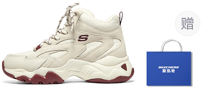 (W) スケッチャーズ D'Lites 3.0 白×バーガンディ 167595-BURG Purchase (W) スケッチャーズ D'Lites 3.0 白×バーガンディ 167595-BURG