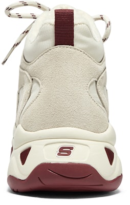 (Women) Skechers D'lites 3.0 'White Burgundy' 167595-BURG 2