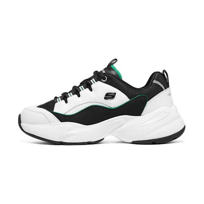 (W) Skechers D'Lites 3.0 'White Green'