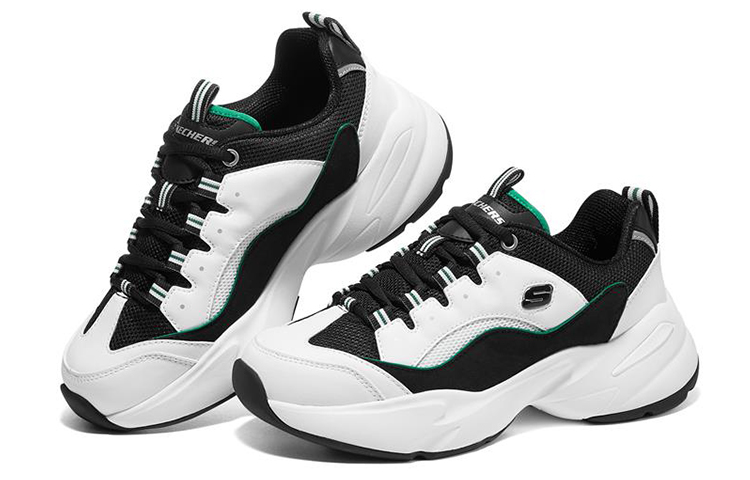 Lookbook (W) 스케쳐스 딜라이트 3.0 '화이트 그린' (Skechers D'Lites 3.0 '화이트 그린') 8730010-WGRN