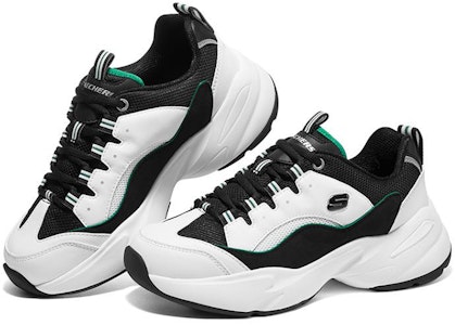 Skechers D'lites 3.0 Cousin 低筒運動鞋 女款 白綠色 Lookbook Skechers D'lites 3.0 Cousin 低筒運動鞋 女款 白綠色