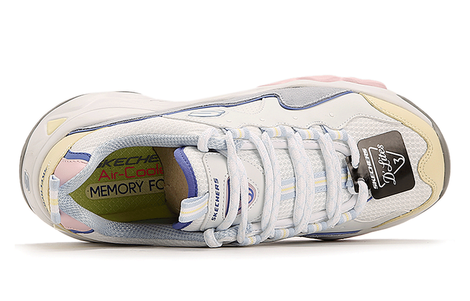 (W) Skechers D LITES 3.0 Running Shoes White 圖 3