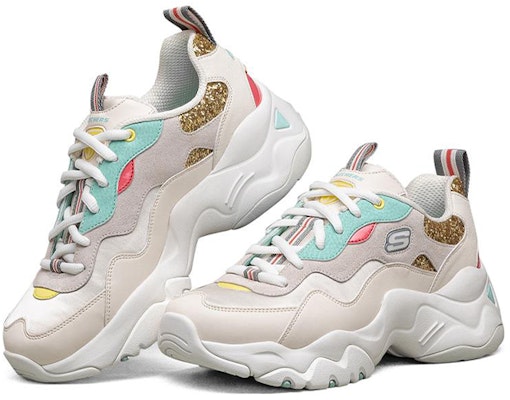 (Women) Skechers D'Lites 3.0 Low-Top Daddy Shoes White 896001-WMLT Lookbook (Women) Skechers D'Lites 3.0 Low-Top Daddy Shoes White 896001-WMLT