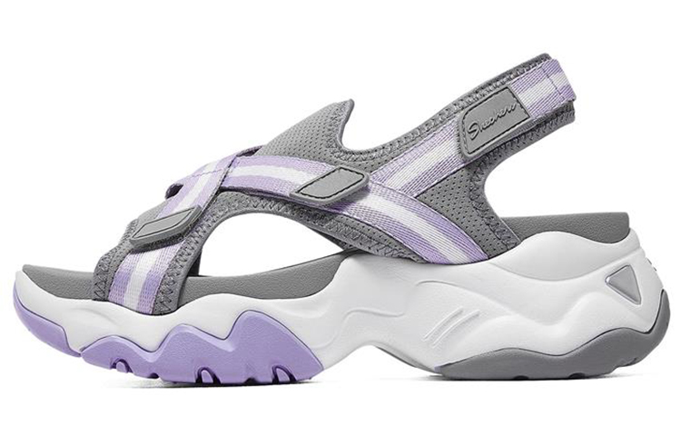 (W) Skechers D'Lites 3.0 'White Purple'