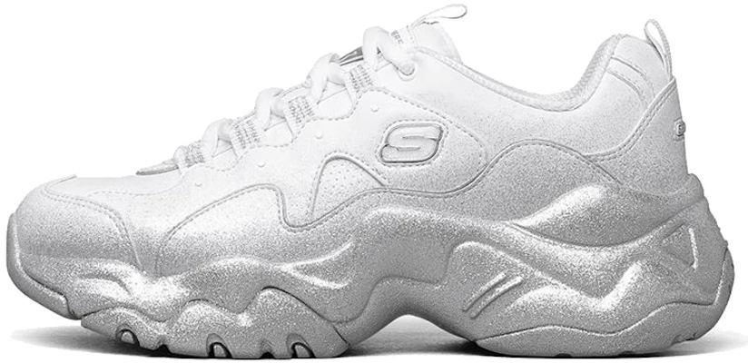 (Women) Skechers D Lites 3.0 Low-Top Sneakers White/Silver 149256-WSL Buy (Women) Skechers D Lites 3.0 Low-Top Sneakers White/Silver 149256-WSL