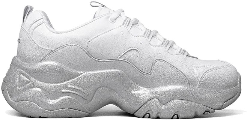 (Women) Skechers D Lites 3.0 Low-Top Sneakers White/Silver 149256-WSL Order (Women) Skechers D Lites 3.0 Low-Top Sneakers White/Silver 149256-WSL