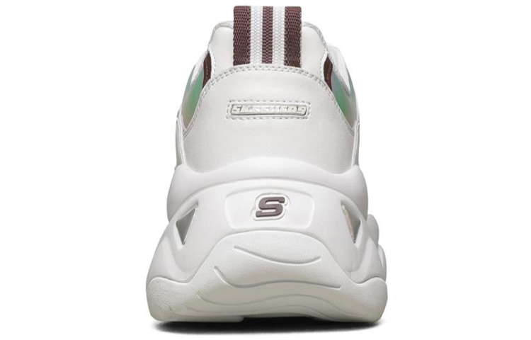 (W) Skechers D'lites 3.0 Running Shoes White/Silver 圖 4