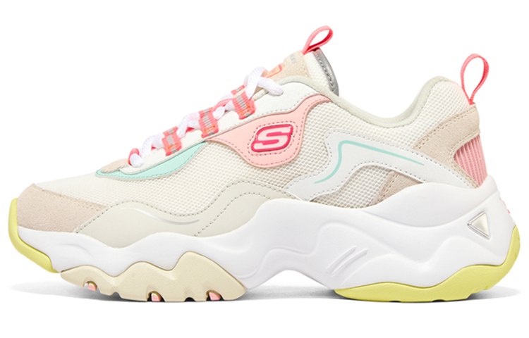 (Women) Skechers D'Lites 3.0 'White Yellow Pink' 896029-WMLT