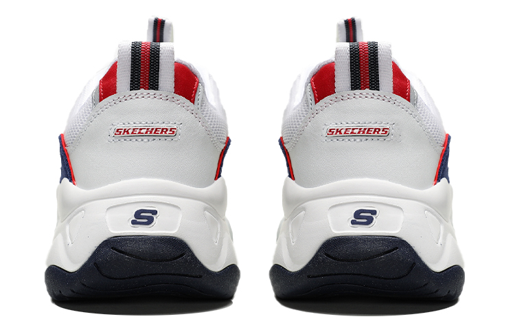 (W) Skechers D'Lites 3.0 Zenway Low-Top Running Shoes White/Blue/Red 圖 5