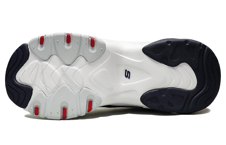 (W) Skechers D'Lites 3.0 Zenway Low-Top Running Shoes White/Blue/Red 圖 6