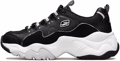 (Women) Skechers D'lites 3.0 'Zenway Black' 12955-BKW (Women) Skechers D'lites 3.0 'Zenway Black' 12955-BKW