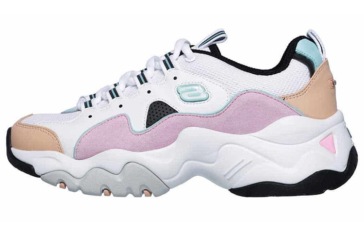(Women) Skechers D'Lites 3.0 'White Pink' 12955-WPKB