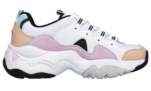 Skechers D‘Lites 3.0 Zenway 低幫跑步鞋 女款 白粉 Order Skechers D‘Lites 3.0 Zenway 低幫跑步鞋 女款 白粉