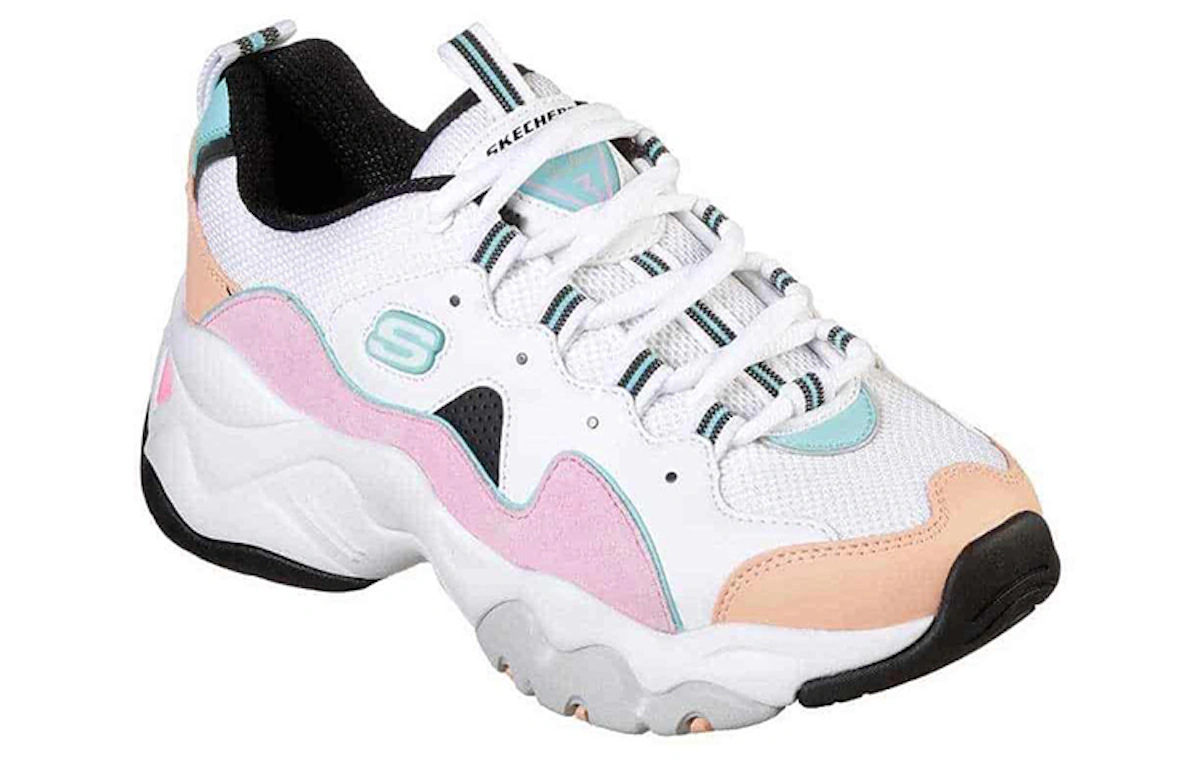 (Women) Skechers D'Lites 3.0 'White Pink'