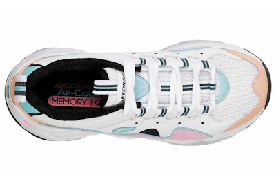 (Women) Skechers D'Lites 3.0 'White Pink'