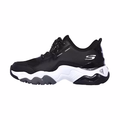 (W) Skechers D'Lites 3.0 Air 'Black White'
