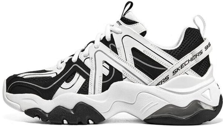 women-skechers-d-lites-3-0-black-white-air-non-slip-durable-low-top-dad-shoe-896233-bkw
