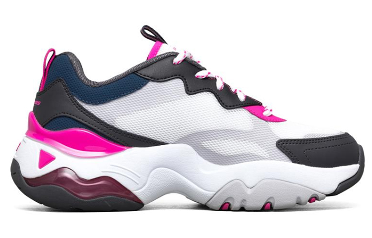 (W) Skechers D'Lites 3.0 Air Sports Shoes White/Black/Pink 圖 2