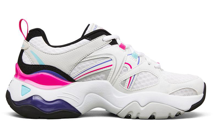 (W) Skechers D Lites 3.0 Air Low Top Running Shoes White/Black/Pink 圖 2
