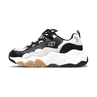 (W) Skechers D'Lites 3.0 Black/Gold