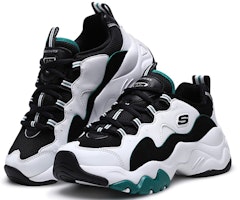 (Women) Skechers D'lites 3.0 Black/White/Green 12955-WGRN Order (Women) Skechers D'lites 3.0 Black/White/Green 12955-WGRN