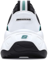 (Women) Skechers D'lites 3.0 Black/White/Green 12955-WGRN Shop (Women) Skechers D'lites 3.0 Black/White/Green 12955-WGRN