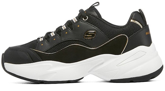 (W) Skechers D'Lites 3.0 Pria/Wanita 'Hitam Emas' 8730056-BKGD Buy (W) Skechers D'Lites 3.0 Pria/Wanita 'Hitam Emas' 8730056-BKGD