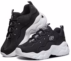 Lookbook (Women) Skechers D Lites 3.0 Low-Top Daddy Shoes Black 66666210-BLK