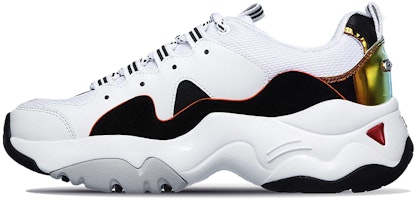 (Women) Skechers D Lites 3.0 Low-Top Daddy Shoes White/Black 13381-WBO (Women) Skechers D Lites 3.0 Low-Top Daddy Shoes White/Black 13381-WBO