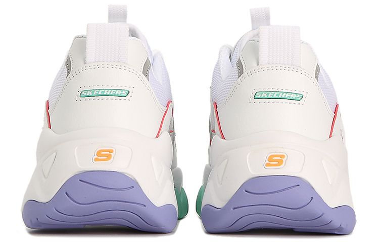 Lookbook Skechers斯凱楷 D‘Lites 3.0 低筒復古風休閒鞋 女款 白色
