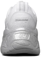 Shop (Women) Skechers D Lites 3.0 Low-Top Sneakers White/Silver 149256-WSL