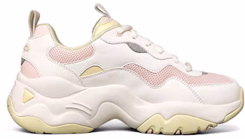 Order (Women) Skechers D Lites 3.0 Low Top Running Shoes White/Pink/Yellow 88888398-WYL