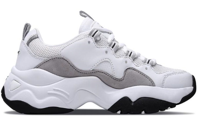 (W) Skechers D'Lites 3.0 Running Shoes White/Grey 圖 3