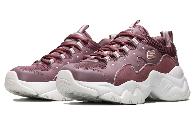 Lookbook (W) Skechers D''Lites 3.0 Zenway Low-Top Laufschuhe Lila/Rot 12955-PUR